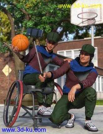 3D打印模型Campus Casual Outfit for Genesis 8.1 Males的图片
