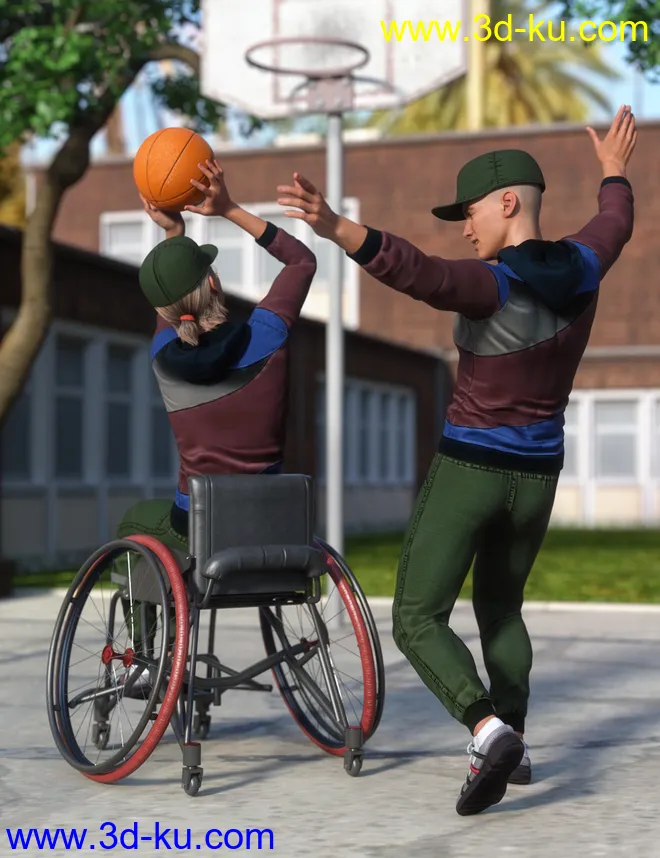 Campus Casual Outfit for Genesis 8.1 Males模型的图片4
