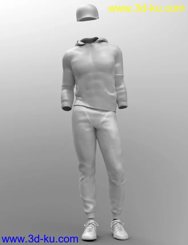 Campus Casual Outfit for Genesis 8.1 Males模型的图片5