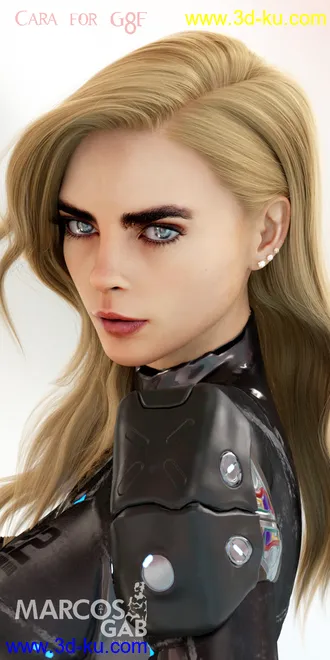 3D打印模型Cara For Genesis 8 Female的图片