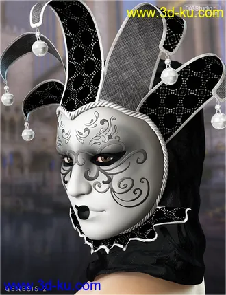3D打印模型Carnivale for Venetian Mask的图片
