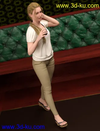 3D打印模型Casual Friday Poses for V5 and Genesis的图片