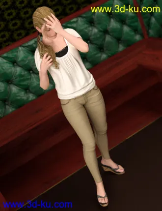 3D打印模型Casual Friday Poses for V5 and Genesis的图片