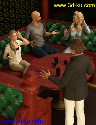 3D打印模型Casual Friday Poses for V5 and Genesis的图片