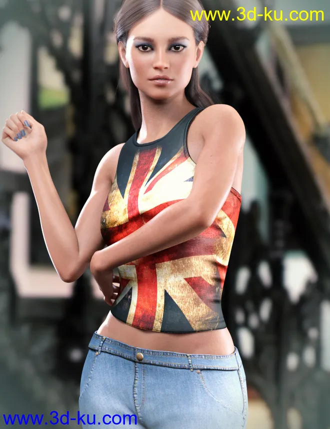 CB Bexley HD For Genesis 8 Female模型的图片5