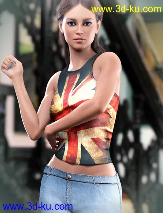 3D打印模型CB Bexley HD For Genesis 8 Female的图片