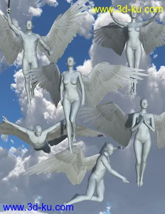 3D打印模型Celestial Poses for Victoria 5 and Michael 5的图片