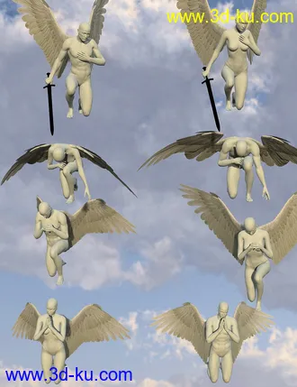 3D打印模型Celestial Poses for Victoria 5 and Michael 5的图片