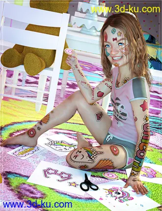 3D打印模型CharChar for Genesis 8 Female的图片