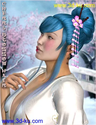 3D打印模型Cherry Blossom Hair的图片
