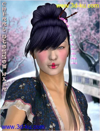 3D打印模型Cherry Blossom Hair的图片