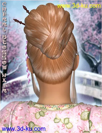 3D打印模型Cherry Blossom Hair的图片