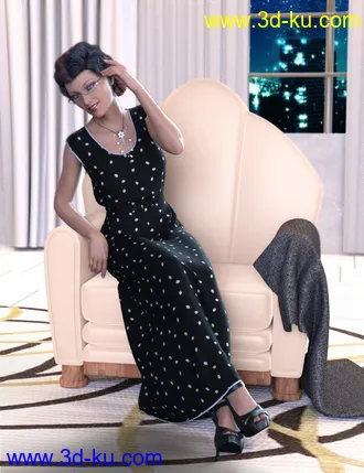 3D打印模型Chic Prop and Poses for Genesis 3 and 8 Female的图片