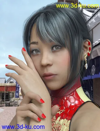 3D打印模型Chin-Sun for Genesis 8 Female的图片