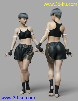 3D打印模型Chin-Sun for Genesis 8 Female的图片