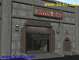 3D打印模型Chopping Block Garage的图片