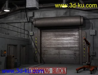 3D打印模型Chopping Block Garage的图片