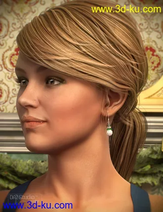3D打印模型Christmas Earrings for Genesis 2 Female(s)的图片