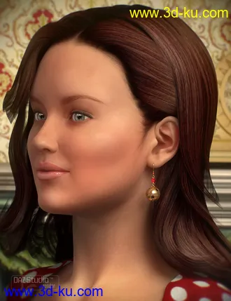3D打印模型Christmas Earrings for Genesis 2 Female(s)的图片