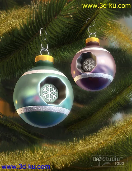 Christmas Tree Ornaments模型的图片1