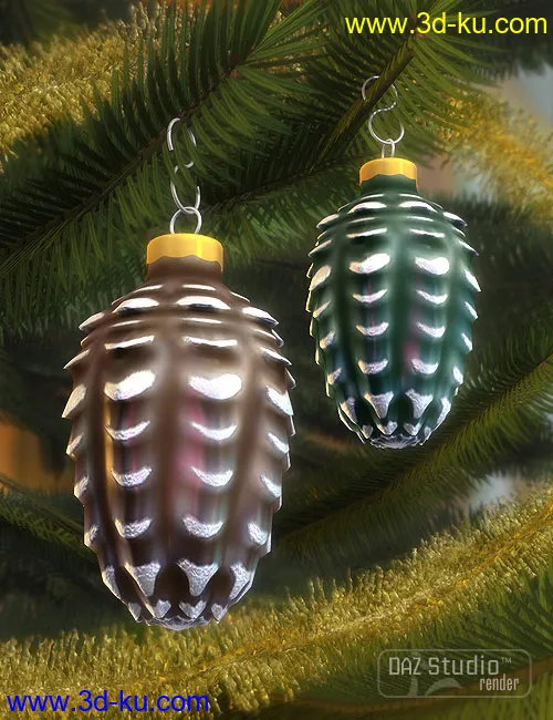 Christmas Tree Ornaments模型的图片2
