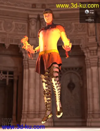 3D打印模型Chronicles of the Gods Outfit for Genesis 8 Male(s)的图片