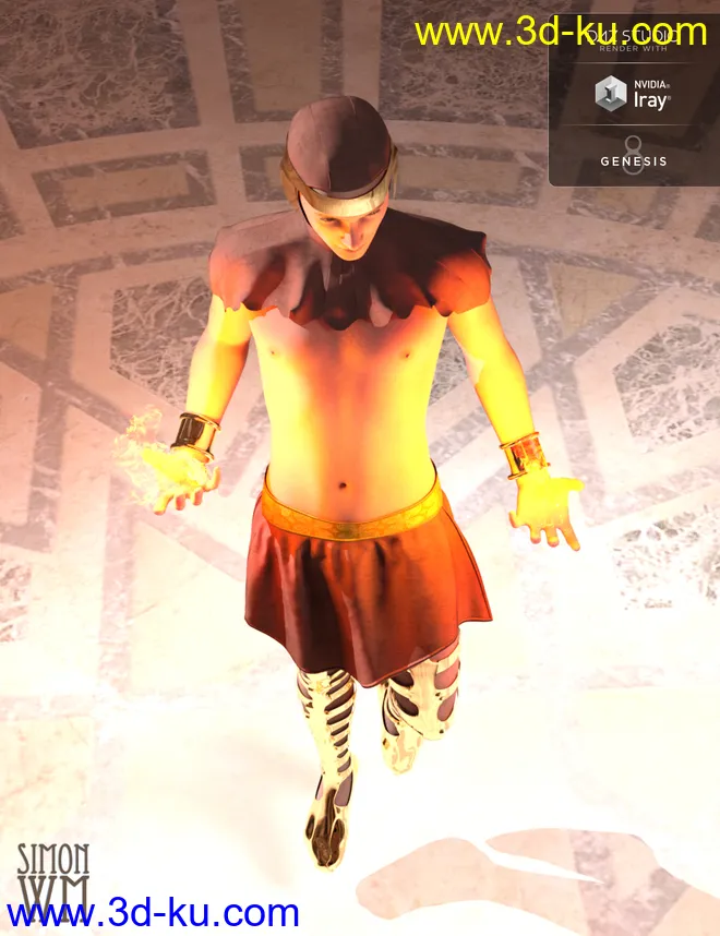 Chronicles of the Gods Outfit for Genesis 8 Male(s)模型的图片2
