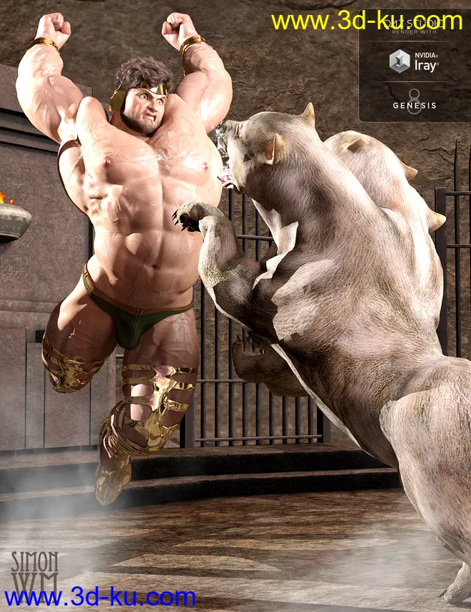 Chronicles of the Gods Outfit for Genesis 8 Male(s)模型的图片3