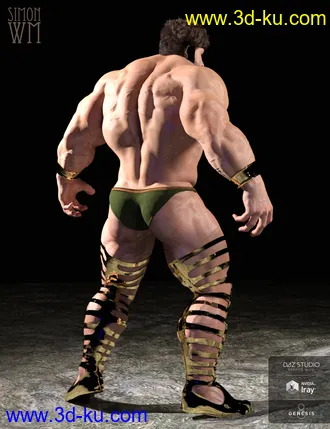 3D打印模型Chronicles of the Gods Outfit for Genesis 8 Male(s)的图片