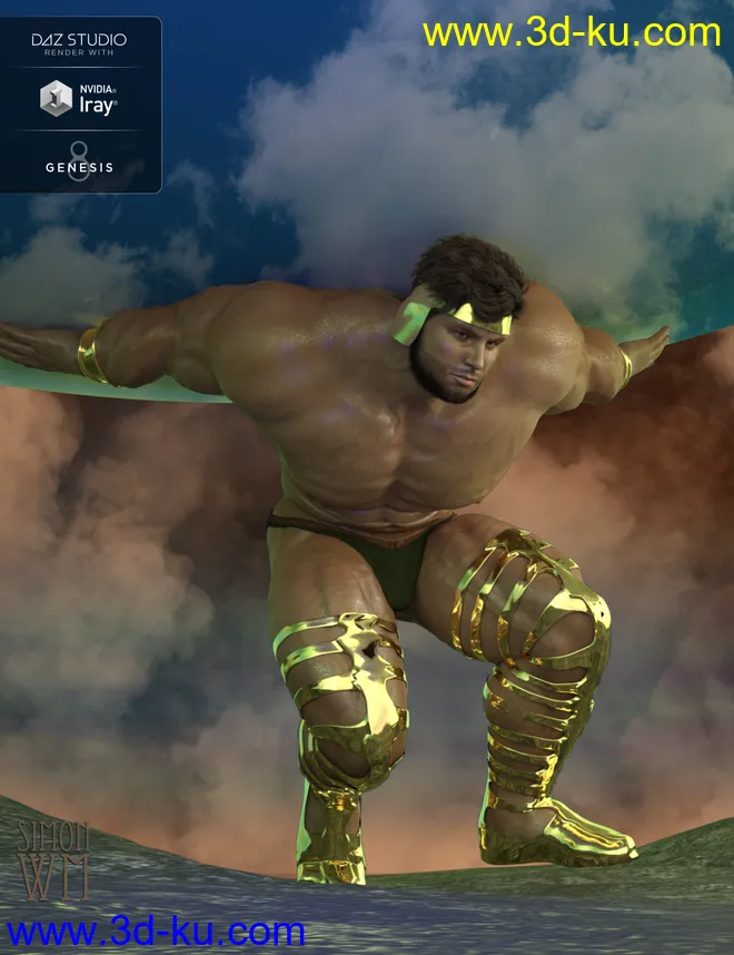 Chronicles of the Gods Outfit for Genesis 8 Male(s)模型的图片5