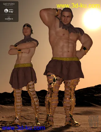 3D打印模型Chronicles of the Gods Outfit for Genesis 8 Male(s)的图片