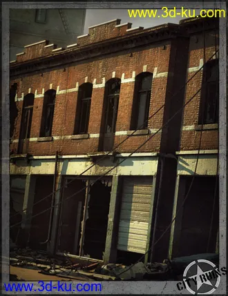 3D打印模型City Ruins Building 01的图片