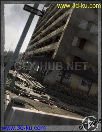 3D打印模型City Ruins Building 03的图片
