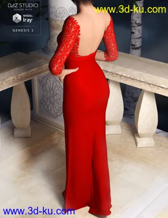 3D打印模型Classic Evening Gown for Genesis 2 Female(s)的图片