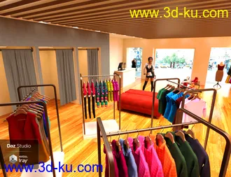 3D打印模型Clothes Shop的图片