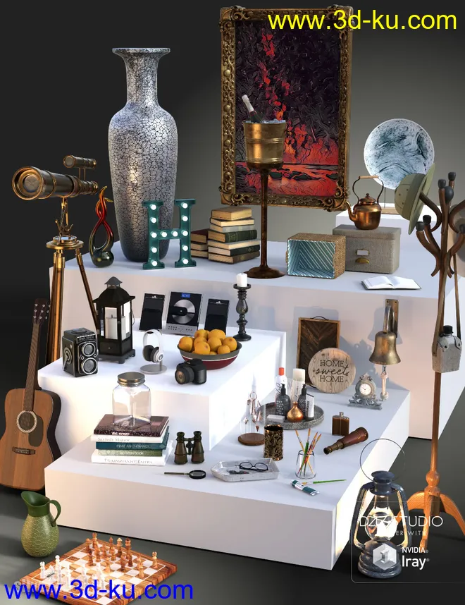 Collection of Decor Objects模型的图片1