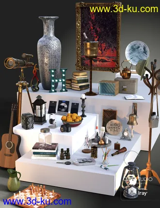 3D打印模型Collection of Decor Objects的图片