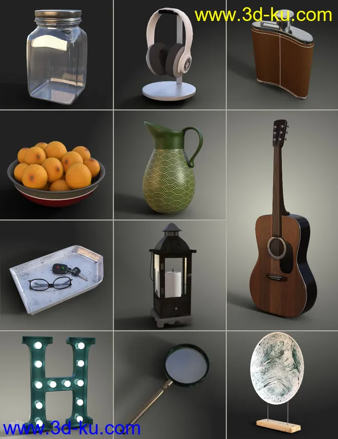 Collection of Decor Objects模型的图片3