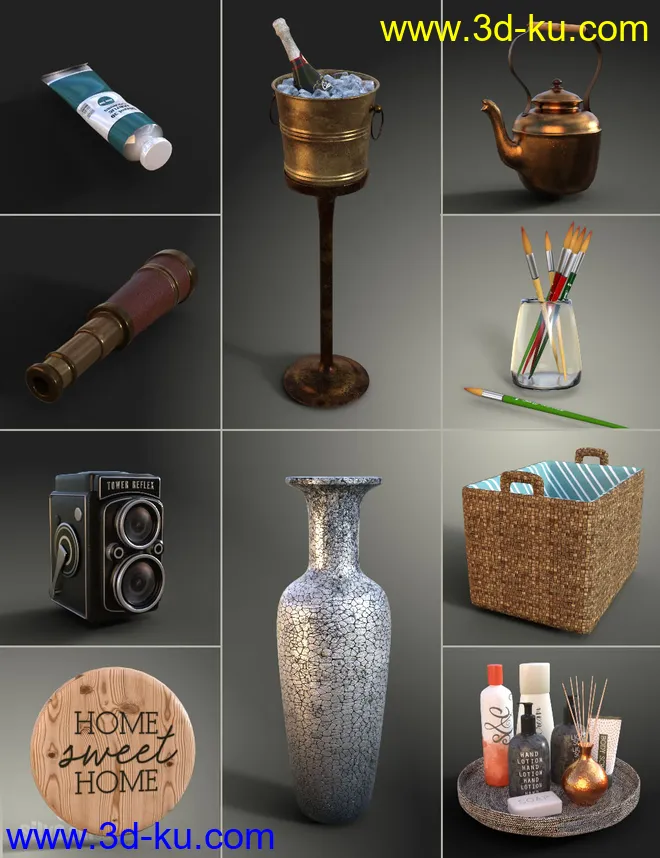 Collection of Decor Objects模型的图片4
