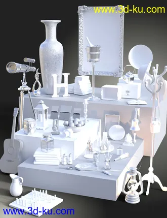 3D打印模型Collection of Decor Objects的图片