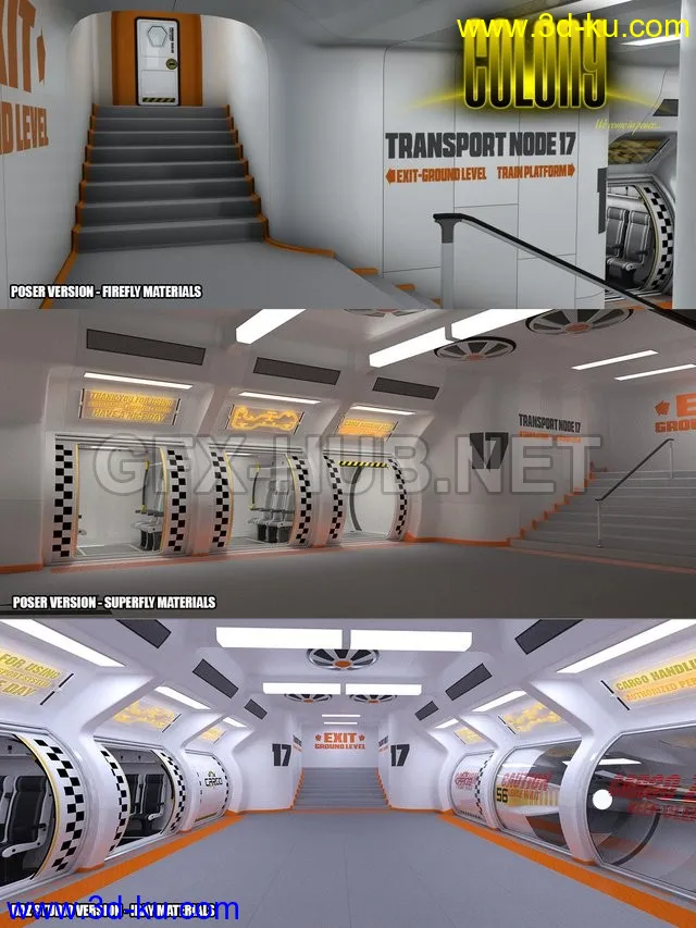 Colony Subway for Poser and DS模型的图片1