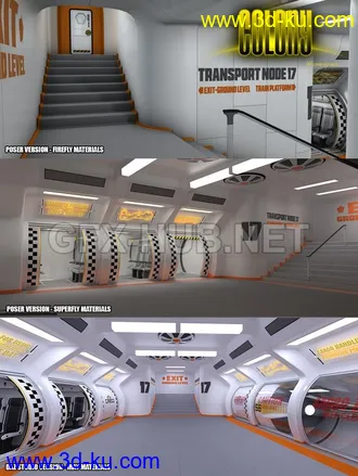 3D打印模型Colony Subway for Poser and DS的图片