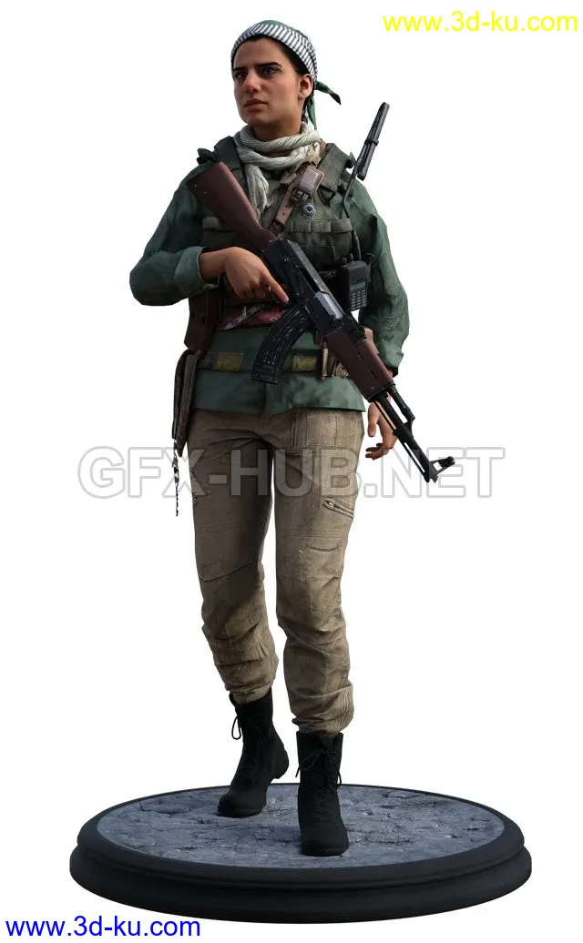 Commander Farah Ahmed Karim V2模型的图片1