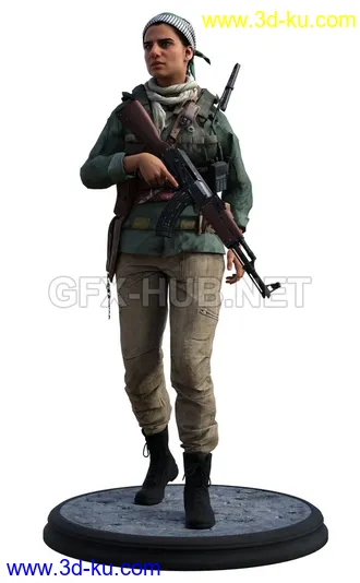 3D打印模型Commander Farah Ahmed Karim V2的图片