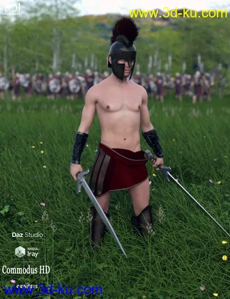 3D打印模型Commodus HD For Genesis 8 Male的图片