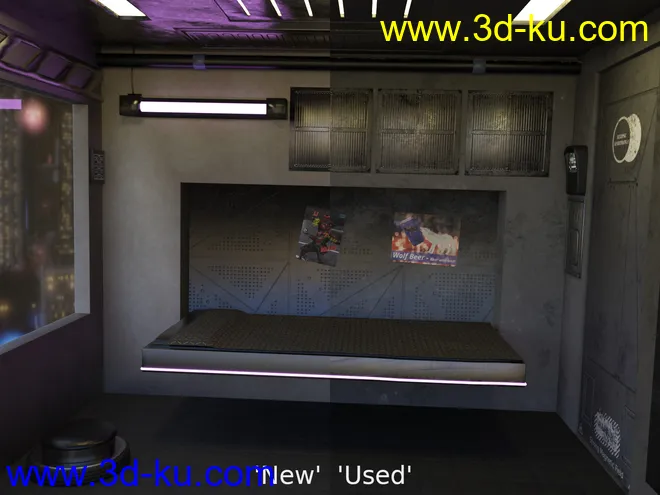 Compact Cyberpunk Apartment模型的图片3