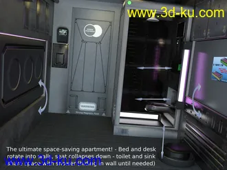 3D打印模型Compact Cyberpunk Apartment的图片