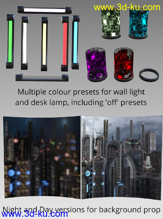 Compact Cyberpunk Apartment模型的图片7