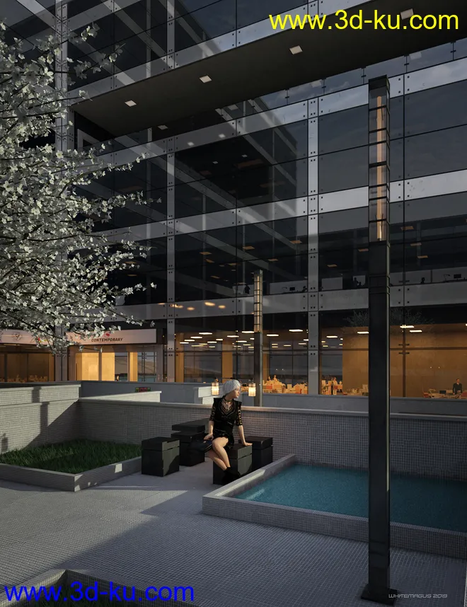 Contemporary Office Building Revitalized模型的图片4