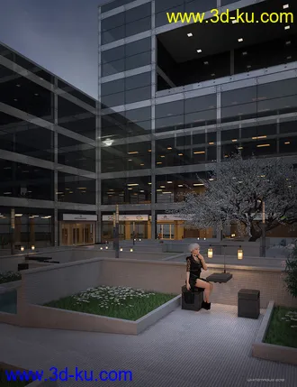 3D打印模型Contemporary Office Building Revitalized的图片